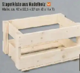 V Baumarkt Stapelkiste aus Nadelholz Angebot