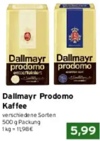 CAP Markt Dallmayr Prodomo Kaffee Angebot