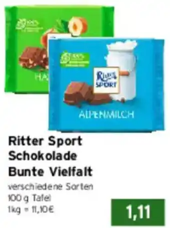 CAP Markt Ritter Sport Schokolade Bunte Vielfalt Angebot