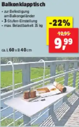 Thomas Philipps Balkonklapptisch Angebot