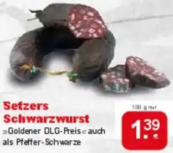 CAP Markt Setzers Schwarzwurst Angebot