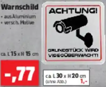 Thomas Philipps Warnschild Angebot