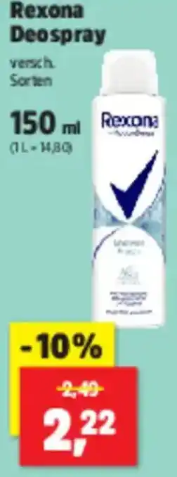 Thomas Philipps Rexona Deospray Angebot