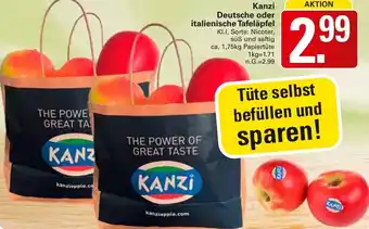 WEZ Kanzi Deutsche oder italienische Tafeläpfel Angebot