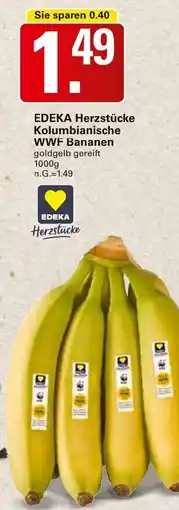 WEZ EDEKA Herzstücke Kolumbianische WWF Bananen Angebot