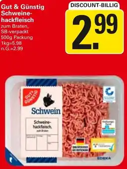 WEZ Gut & Günstig Schweinehackfleisch Angebot