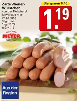 WEZ MEYER Zarte Wiener Würstchen Angebot