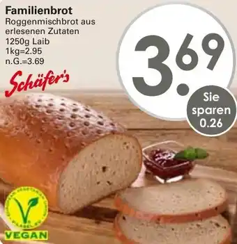 WEZ Schäfer's Familienbrot Angebot