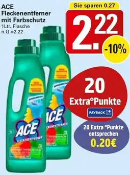 WEZ ACE Fleckenentferner mit Farbschutz Angebot