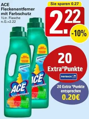 WEZ ACE Fleckenentferner mit Farbschutz Angebot