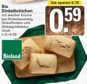 WEZ Bio Dinkelbrötchen Angebot