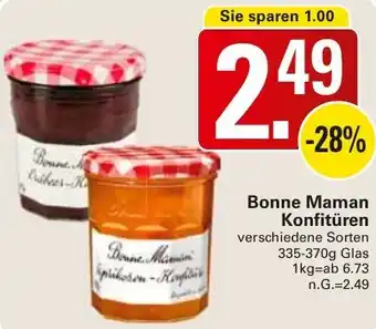 WEZ Bonne Maman Konfitüren Angebot