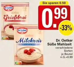 WEZ Dr. Oetker Süße Mahlzeit Angebot