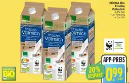 WEZ EDEKA Bio Frische Vollmilch Angebot