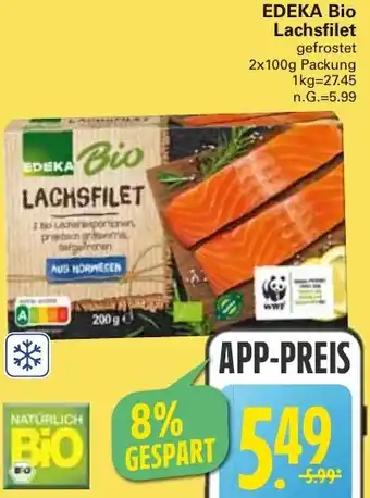 WEZ EDEKA Bio Lachsfilet Angebot