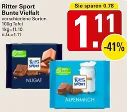 WEZ Ritter Sport Bunte Vielfalt Angebot