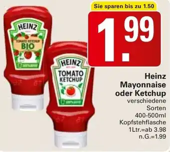 WEZ Heinz Mayonnaise oder Ketchup Angebot