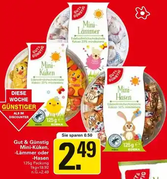 WEZ Gut & Günstig Mini-Küken, -Lämmer oder Hasen Angebot