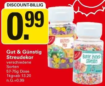 WEZ Gut & Günstig Streudekor Angebot