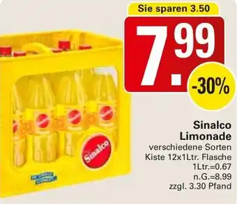 WEZ Sinalco Limonade Angebot