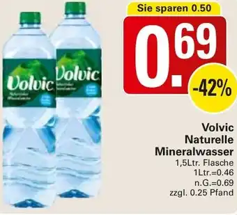 WEZ Volvic Naturelle Mineralwasser Angebot