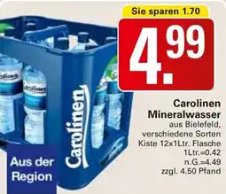 WEZ Carolinen Mineralwasser Angebot