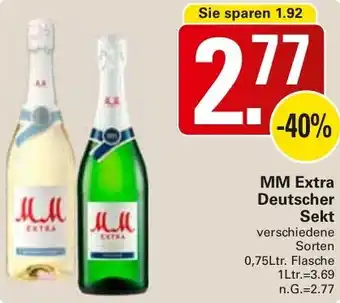 WEZ MM Extra Deutscher Sekt Angebot