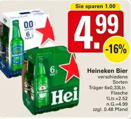 WEZ Heineken Bier Angebot