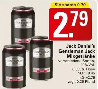 WEZ Jack Daniel's Gentleman Jack Mixgetränke Angebot