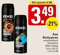 WEZ Axe Bodyspray Angebot