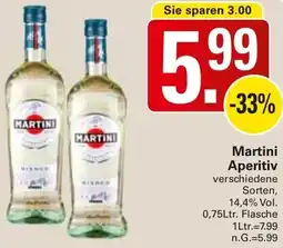 WEZ Martini Aperitiv Angebot