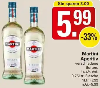 WEZ Martini Aperitiv Angebot