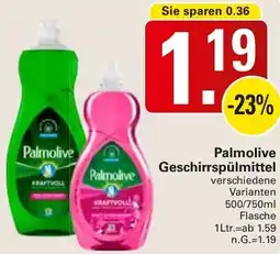 WEZ Palmolive Geschirrspülmittel Angebot