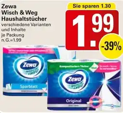 WEZ Zewa Wisch & Weg Haushaltstücher Angebot