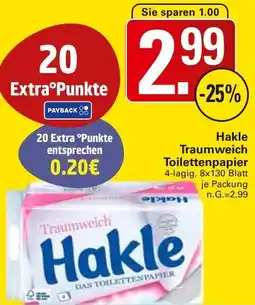 WEZ Hakle Hakle Traumweich Toilettenpapier Angebot