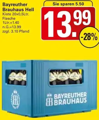 WEZ Bayreuther Brauhaus Hell Angebot