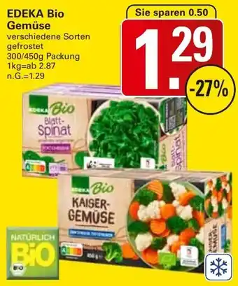 WEZ EDEKA Bio Gemüse Angebot