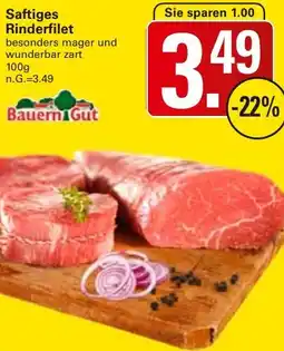 WEZ Bauern Gut Saftiges Rinderfilet Angebot