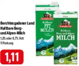 Feneberg Berchtesgadener Land Haltbare Berg- und Alpen-Milch Angebot