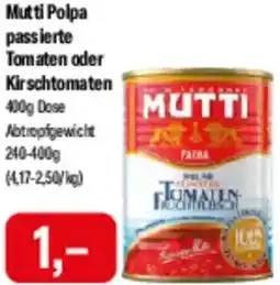 Feneberg Mutti Polpa passierte Tomaten oder Kirschtomaten Angebot