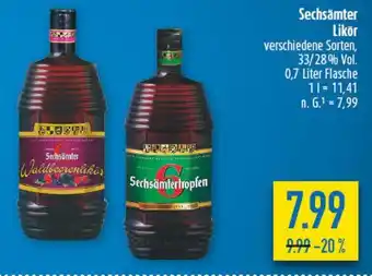 diska Sechsämter Likör Angebot