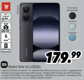 MEDIMAX Redmi Note 14 (128GB) Angebot