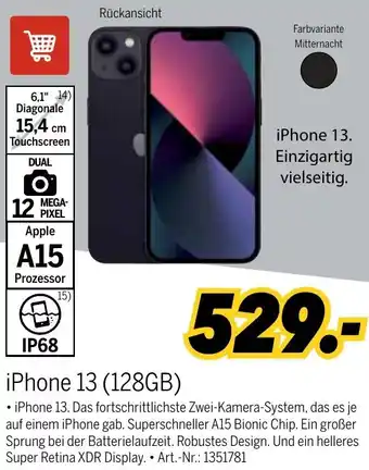 MEDIMAX Apple iPhone 13 (128GB) Angebot