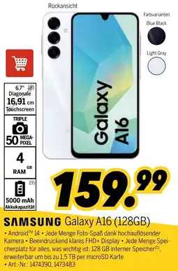 MEDIMAX SAMSUNG Galaxy A16 (128GB) Angebot