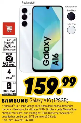 MEDIMAX SAMSUNG Galaxy A16 (128GB) Angebot