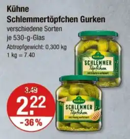 V Markt Kühne Schlemmertöpfchen Gurken Angebot