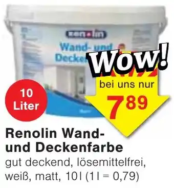 Wiglo Wunderland Renolin Wand- und Deckenfarbe Angebot