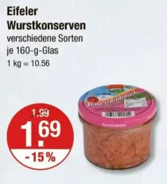 V Markt Eifeler Wurstkonserven Angebot