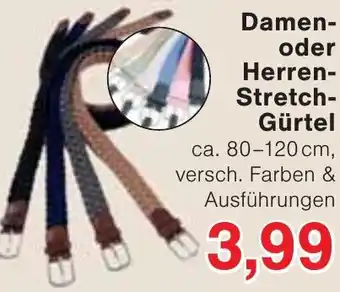 Wiglo Wunderland Damen oder Herren Stretch Gürtel Angebot