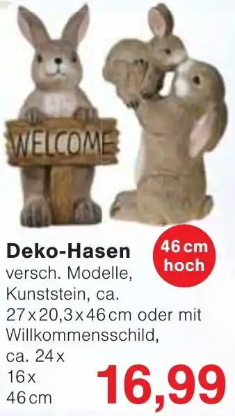 Wiglo Wunderland Deko-Hasen Angebot